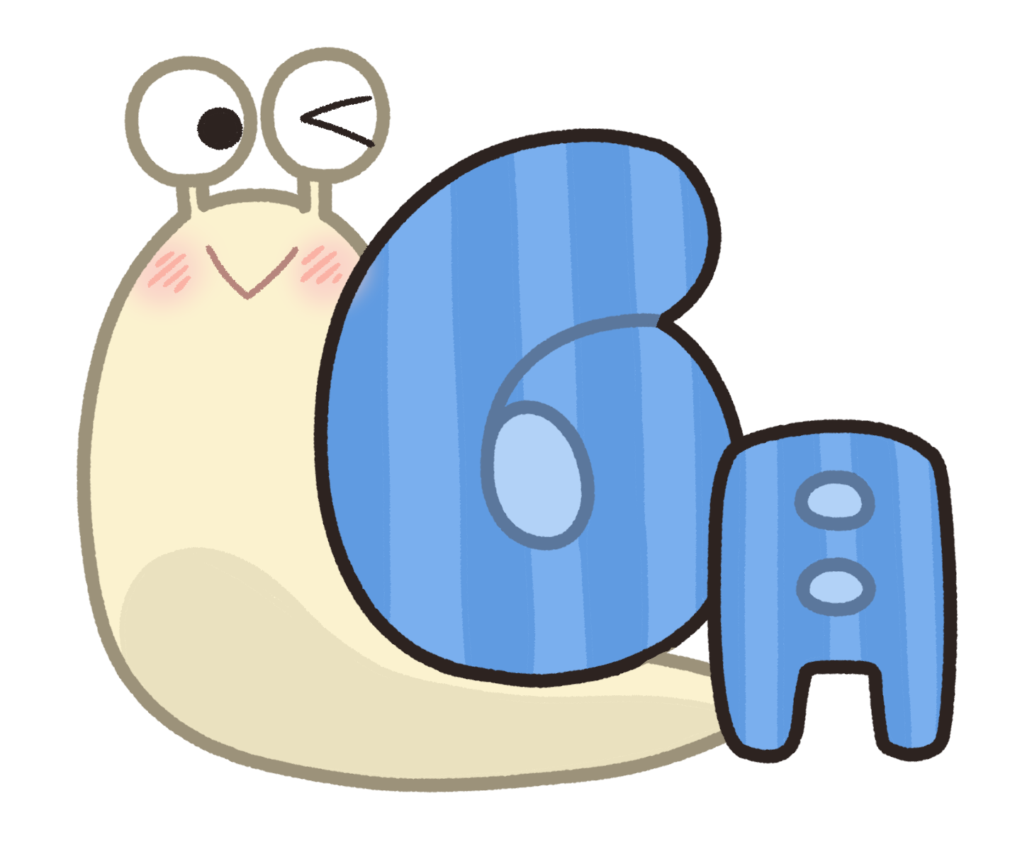 【6月素材】6月の文字(かたつむり)、あじさいまとめ