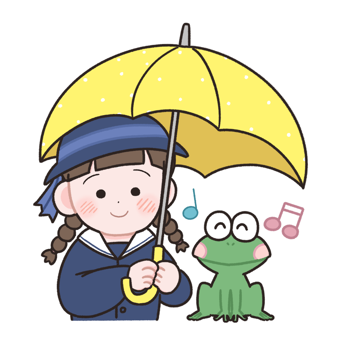 【6月素材】こども(セーラー)