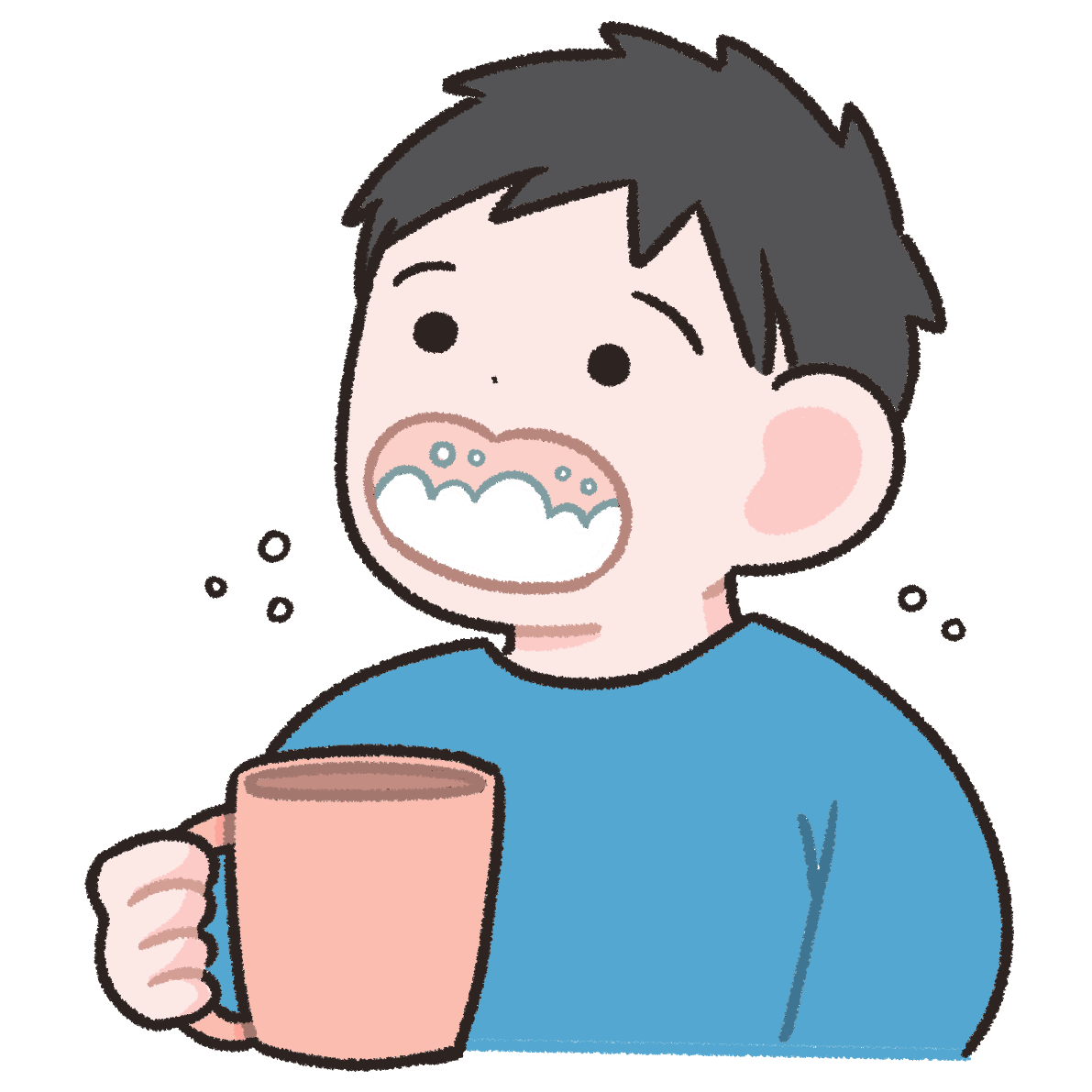 【フリー素材】うがい